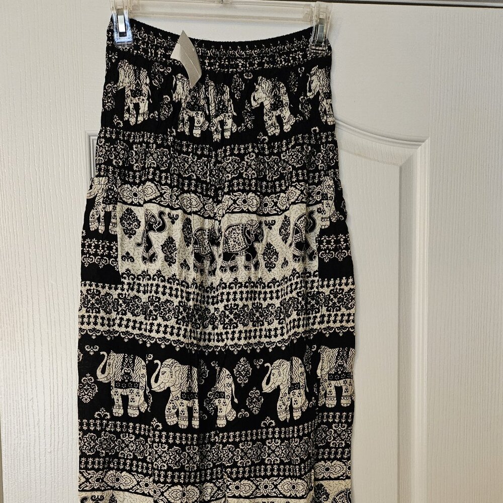 NWT Elephant Themed Loose Fitting Pants